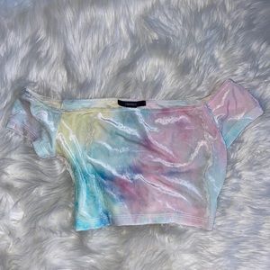 New velvet crop top